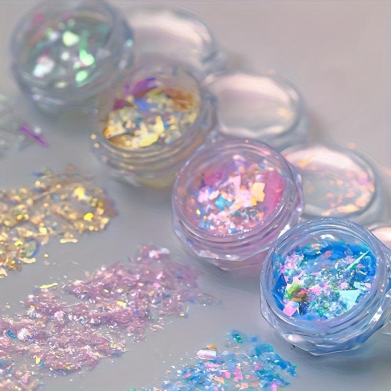 Aurora Nail Glitter Sequins for DIY Nail Decoration