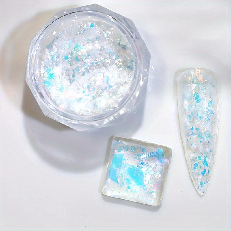 Aurora Nail Glitter Sequins for DIY Nail Decoration