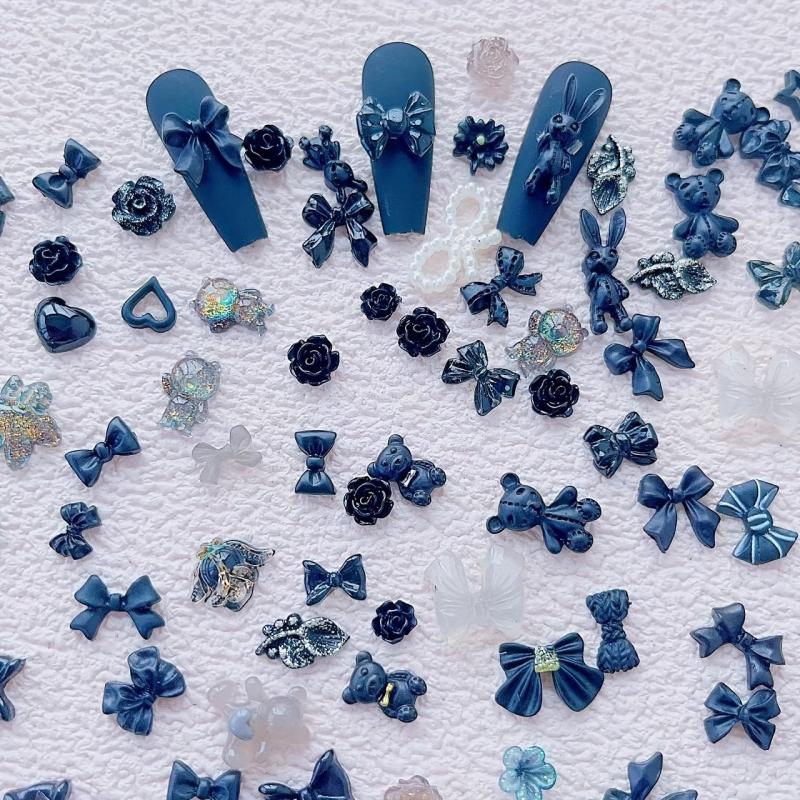 50pcs 3D Nail Art Jewelry Mixed Charms for DIY Nail Art Decoration