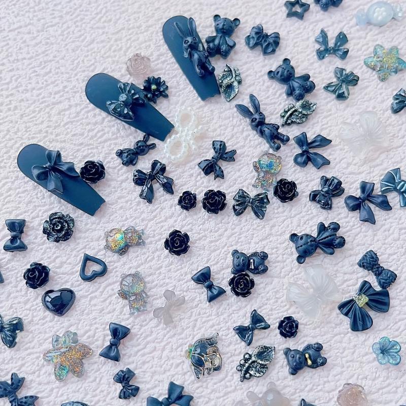 50pcs 3D Nail Art Jewelry Mixed Charms for DIY Nail Art Decoration