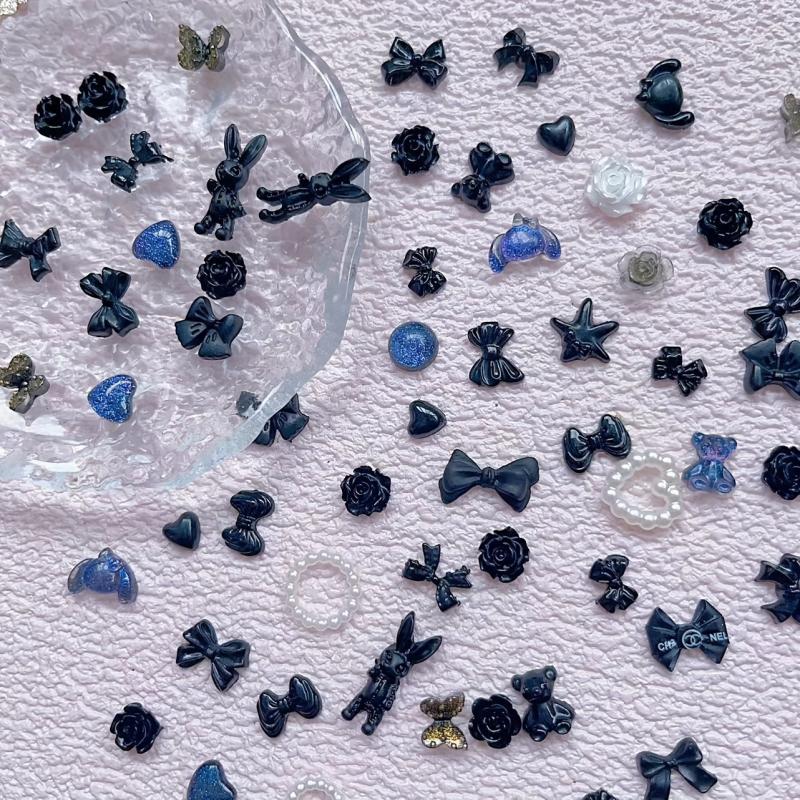 50pcs 3D Nail Art Jewelry Mixed Charms for DIY Nail Art Decoration