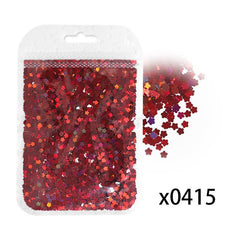 Chunky Glitter Flakes Holographic Stars Glitters Confetti for Nail Art