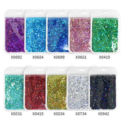 Chunky Glitter Flakes Holographic Stars Glitters Confetti for Nail Art