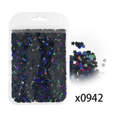 Chunky Glitter Flakes Holographic Stars Glitters Confetti for Nail Art