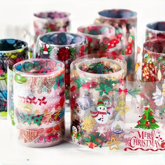 Christmas Nail Foil Transfer Stickers for DIY Nail Art Decoration