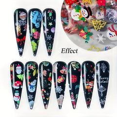 Christmas Nail Foil Transfer Stickers for DIY Nail Art Decoration