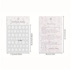 6 Sheets Nail Art Stencils Airbrush Stickers