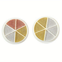 2 Boxes 3D Nail Caviar Beads Metal Mini Nail Ball Beads Golden Silver Nail Studs