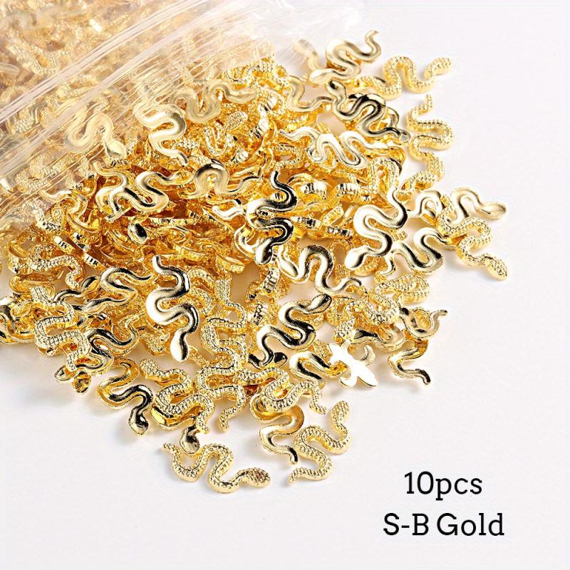 Snake Nail Art Charms Rhinestones for DIY or Nail Salon Decor
