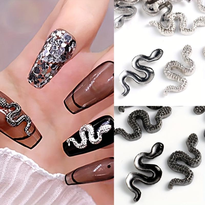 Snake Nail Art Charms Rhinestones for DIY or Nail Salon Decor