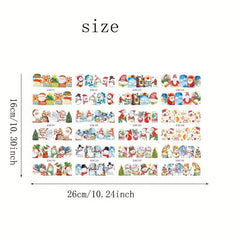 Christmas Nail Art Stickers Santa Claus Snowflake Elk Snowman Christmas Tree Nai