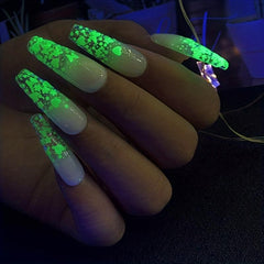 Butterfly Heart Star Glow Nail Glitter Sequins for DIY Nail Art