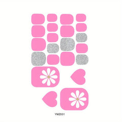 Waterproof Nail Polish Stickers Self Adhesive Nail Art Decal Strips