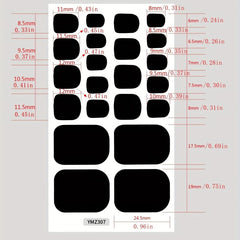 Waterproof Nail Polish Stickers Self Adhesive Nail Art Decal Strips