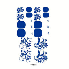 Waterproof Nail Polish Stickers Self Adhesive Nail Art Decal Strips