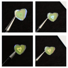 Aurora Love Nail Art Stickers Self Adhesive Sparkling Laser Star Nail Decals