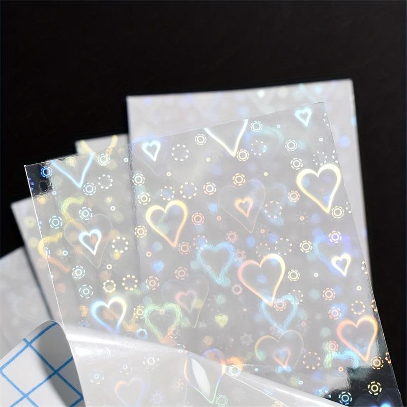 Aurora Love Nail Art Stickers Self Adhesive Sparkling Laser Star Nail Decals