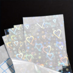 Aurora Love Nail Art Stickers Self Adhesive Sparkling Laser Star Nail Decals