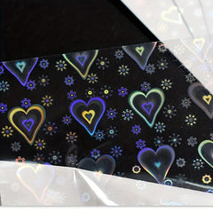 Aurora Love Nail Art Stickers Self Adhesive Sparkling Laser Star Nail Decals
