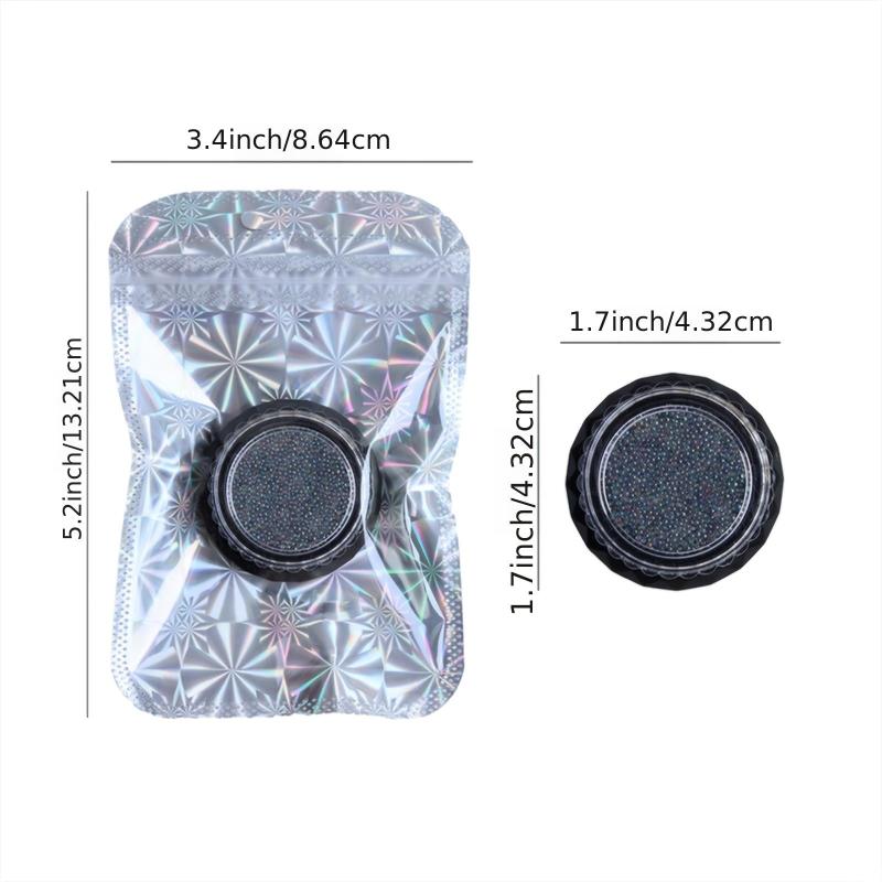 Mermaid Beads Nail Art Accessories Drill Laser Manicure