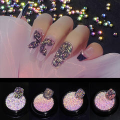 Mermaid Beads Nail Art Accessories Drill Laser Manicure