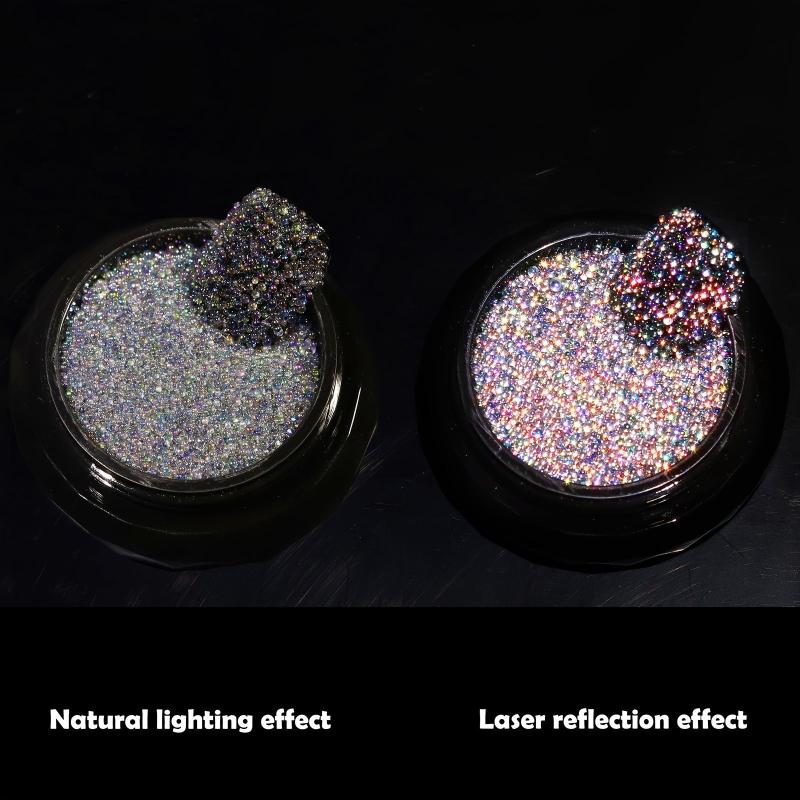 Mermaid Beads Nail Art Accessories Drill Laser Manicure