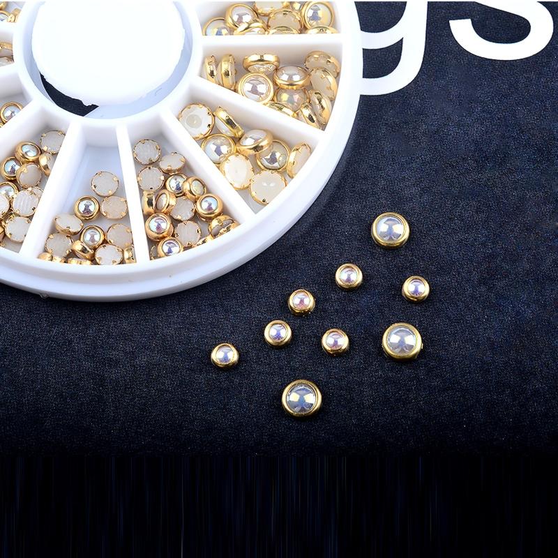 12 Grid Nail Art Decoration Flat Back Beads for Stunning Designs