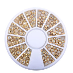 12 Grid Nail Art Decoration Flat Back Beads for Stunning Designs