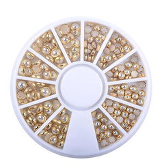 12 Grid Nail Art Decoration Flat Back Beads for Stunning Designs