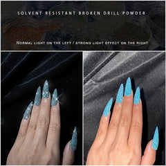 8 Boxes Laser Reflective Nail Powder for Shining Nail Decoration
