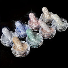 8 Boxes Laser Reflective Nail Powder for Shining Nail Decoration