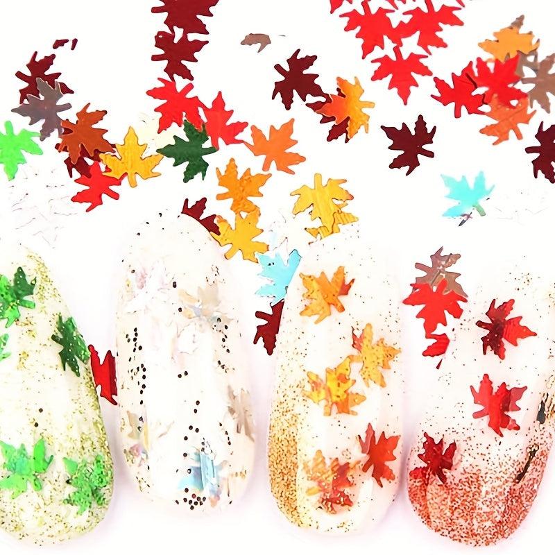 Autumn Maple Leaf 3D Nail Charms