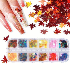 Autumn Maple Leaf 3D Nail Charms