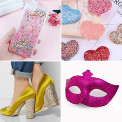 Nail Sequins Flake Set for Art Craft Makeup Iridescent DIY