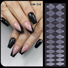 24 Nail Enhancement Crystal Nail Form Molds Gel Nail Mold Extension Forms