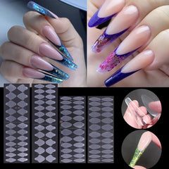 24 Nail Enhancement Crystal Nail Form Molds Gel Nail Mold Extension Forms