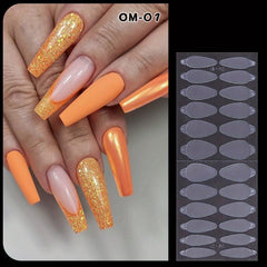 24 Nail Enhancement Crystal Nail Form Molds Gel Nail Mold Extension Forms