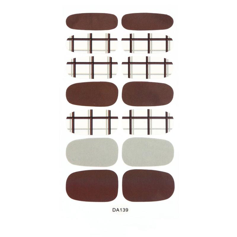 Glitter Stripe Nail Polish Stickers Self Adhesive Nail Decals