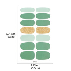 Glitter Stripe Nail Polish Stickers Self Adhesive Nail Decals