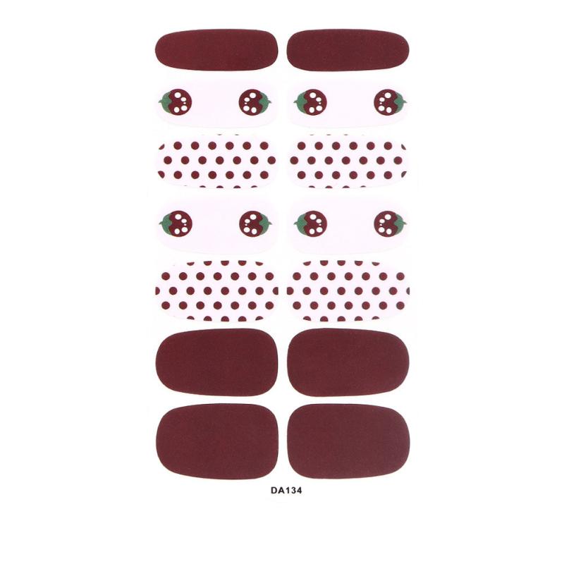 Glitter Stripe Nail Polish Stickers Self Adhesive Nail Decals