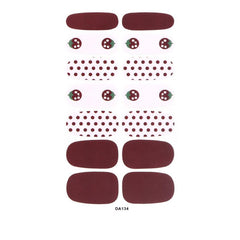 Glitter Stripe Nail Polish Stickers Self Adhesive Nail Decals
