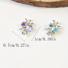 Spider Nail Art Charms Rhinestones 3D Nail Gem Accessories