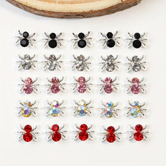 Spider Nail Art Charms Rhinestones 3D Nail Gem Accessories