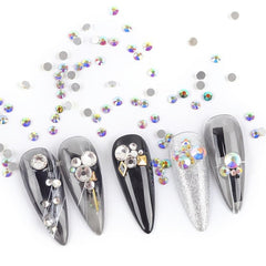 AB Clear Nail Rhinestones Kit for DIY Nail Art Crafts