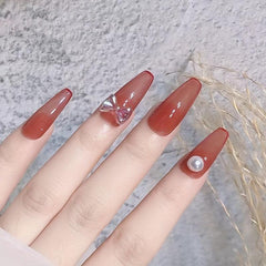 Y2K 50pcs 3D Rhinestone Bowknot Nail Art Decoration