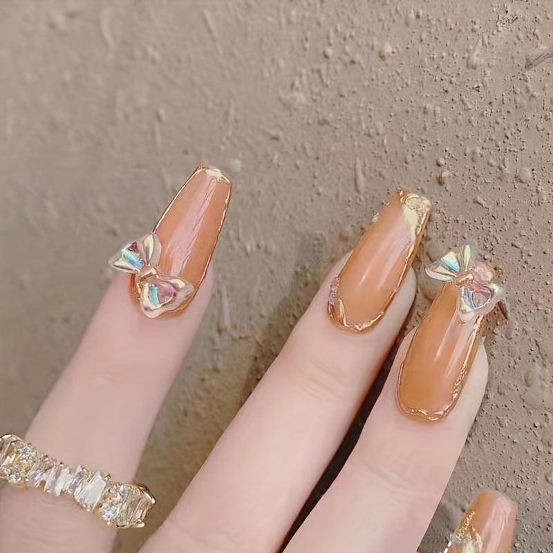 Y2K 50pcs 3D Rhinestone Bowknot Nail Art Decoration