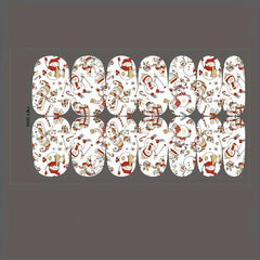 Christmas Nail Polish Stickers Snowflake Snowman Santa Claus Tree Xmas Parties