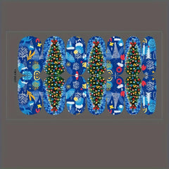 Christmas Nail Polish Stickers Snowflake Snowman Santa Claus Tree Xmas Parties