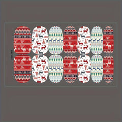 Christmas Nail Polish Stickers Snowflake Snowman Santa Claus Tree Xmas Parties