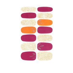 Colorful Nail Polish Strips Stickers - Self Adhesive Press On Nail Wraps